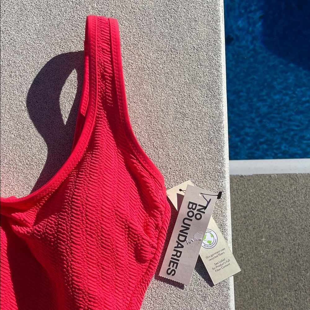 No Boundaries coral Swimsuit One Piece - Picture 3 of 5